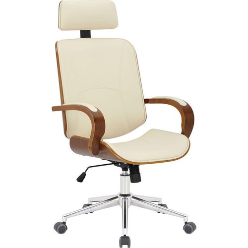 Bürostuhl Dayton walnuss/creme