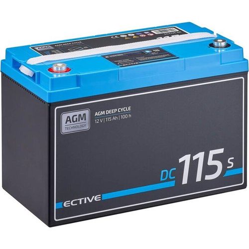 ECTIVE DC 115S AGM Deep Cycle mit LCD-Anzeige 115Ah Versorgungsbatterie - 0% nach §12 Abs. 3 UstG