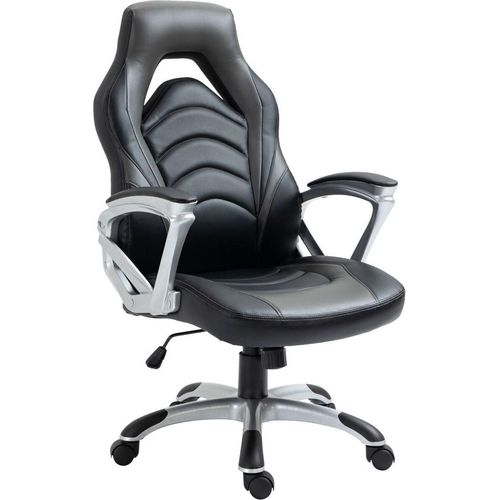 Bürostuhl Foxton Kunstleder schwarz/grau