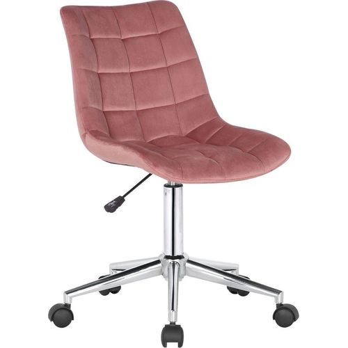 Bürostuhl Medford Samt pink