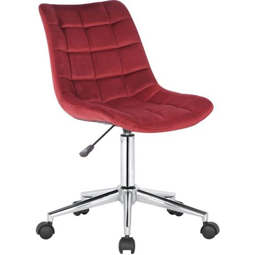 Bürostuhl Medford Samt rot