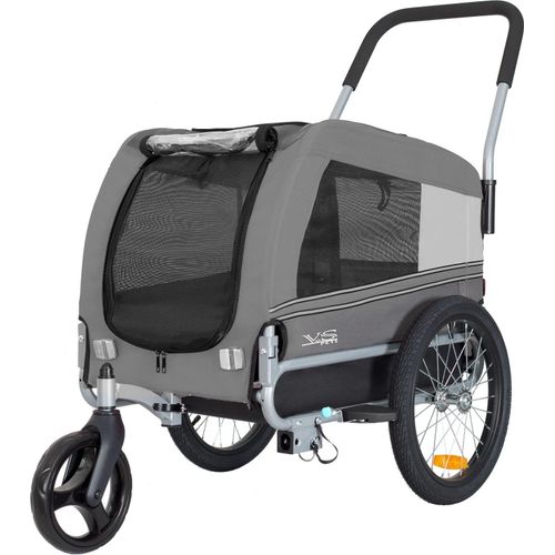 Tiggo VS Pet M Hundefahrradanhänger + Jogger 2 in 1 Hundeanhänger Hundetransporter Fahrradanhänger