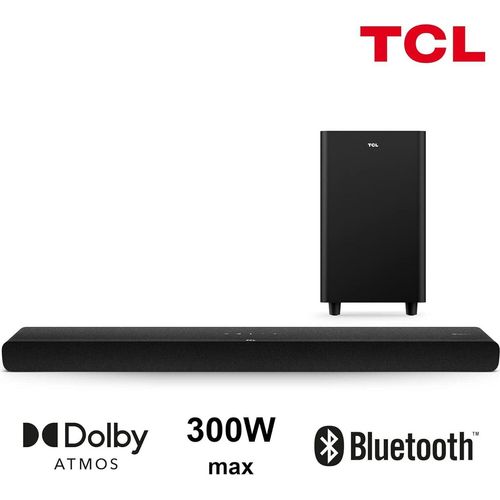 TCL TS8212-EU, 2.1.2 Kanäle, 300 W, Dolby Atmos, Dolby Digital Plus, Dolby TrueHD, Film, Musik, TV, 100 dB, Schwarz