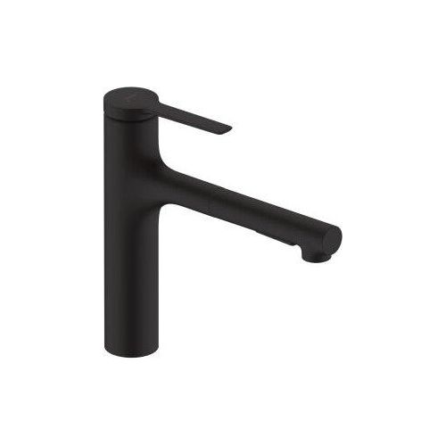 Hansgrohe Zesis M33 - Spültischarmatur 160, mit ausziehbarem Brause, sBox lite, Schwarz matt 74804670