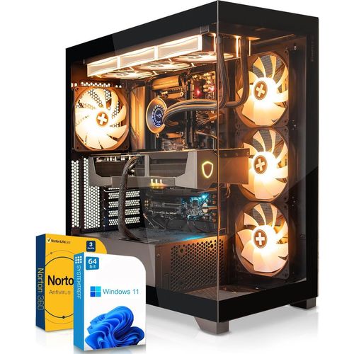 SYSTEMTREFF High-End Gamer PC-System - Ryzen 7 9800X3D - AMD Radeon RX 7900 XTX 24GB - 32GB DDR5 - 2TB WD BLACK SN850X + - Windows 11 Pro - Desktop