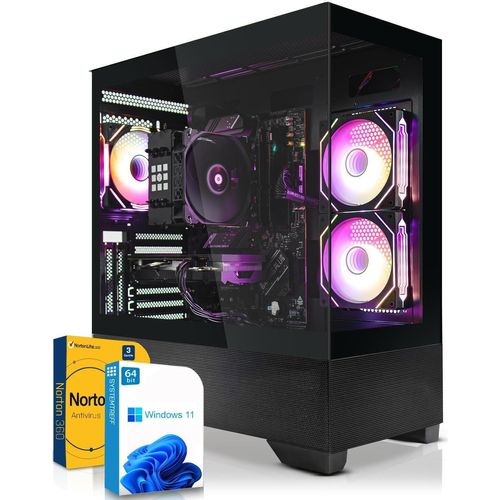 SYSTEMTREFF Gaming PC - Ryzen 5 9600 - Nvidia GeForce RTX 3050 6GB - 16GB DDR5 - 512GB NVMe - Windows 11 Pro - Desktop