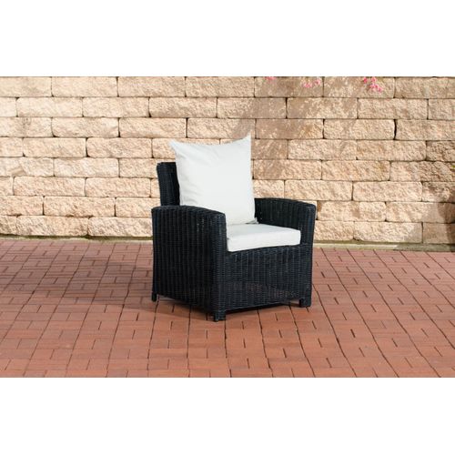 TPFGarden Sessel Fino Cremeweiss 5mm schwarz