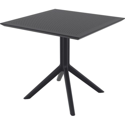 TPFGarden Gartentisch Sylt 80 cm schwarz