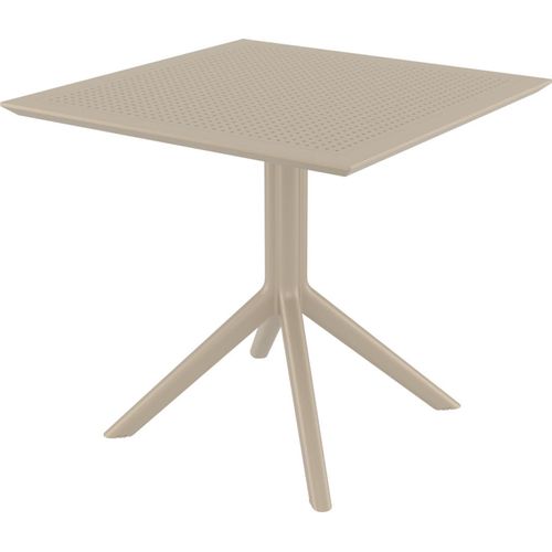 TPFGarden Gartentisch Sylt 80 cm taupe