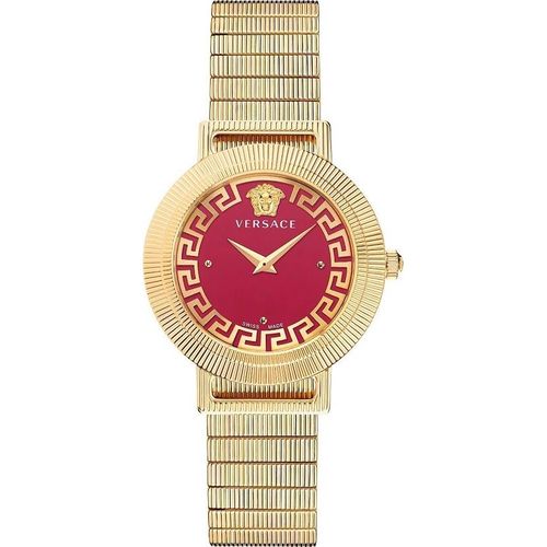 Versace Damen Armbanduhr 36 mm Armband Edelstahl GRECA