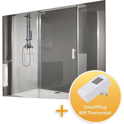 Spiegelheizung Infrarotheizung Infrarotspiegel elektro Heizung 60x120cm 650Watt MD650-Plus