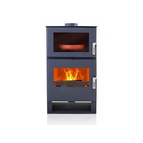 Kaminofen modern model F, Energieeffizienz A+ 81.20%, 9 kW, 530 x 420 x 1000 mm