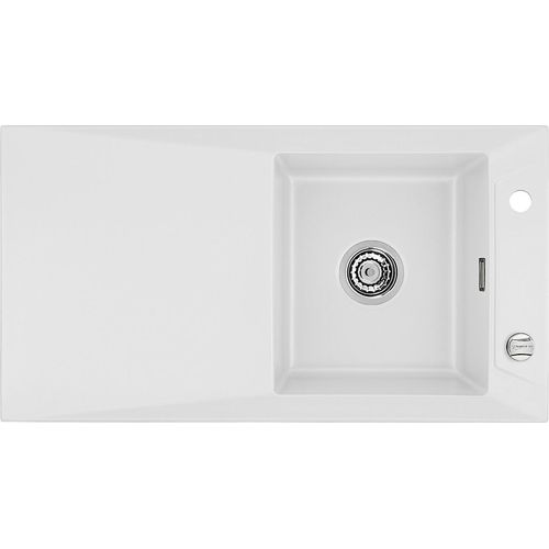 Spüle KeraDomo SIRO 90 SATIN mit Excenterbedienung