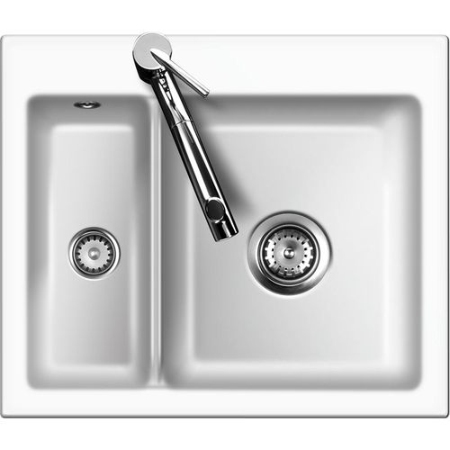 Spüle KeraDomo MERA 60 Polar mit Handbetätigung