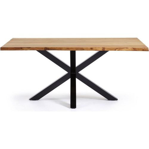 Tisch Argo 160 x 90 x 78 cm Spanplatte Stahl Schwarz Natur