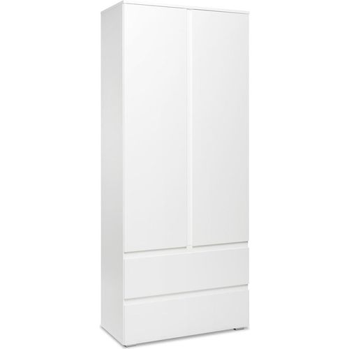 Mehrzweckschrank >Ravenna< in Weiß/Matt - 80x191x40cm (BxHxT)