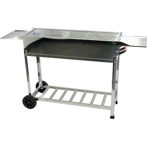 walexo Familien Grill Mangal mit Rollen und Kasan Halter