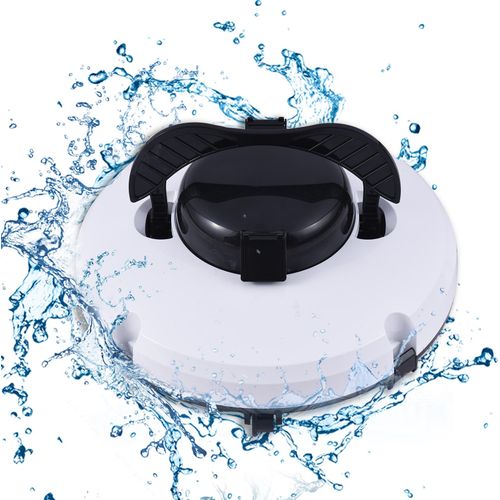 Kabelloser Roboter-Poolreiniger, IPX8, wasserdicht, Dual-Motor, starke Saugkraft, selbstparkend, 120 Minuten Laufzeit, automatischer Poolstaubsauger fuer oberirdische, in den Boden eingelassene Schwimmbaeder bis zu 1076 Quadratfuss