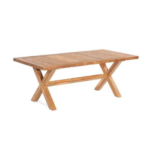 Tisch Standford 200 x 100 x 76 cm Teakholz Gartentisch Tisch Neu Holztisch