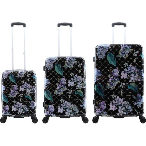 ELLE Kofferset Floret aus ABS- und PC-Materialien Black One Size