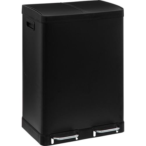 Eazy Living Mülleimer mit Pedal 30L+30L Ames Schwarz