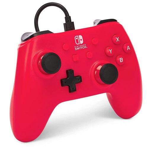 PowerA NSGP0142-01 Gaming-Controller Rot USB Gamepad Analog Nintendo Switch