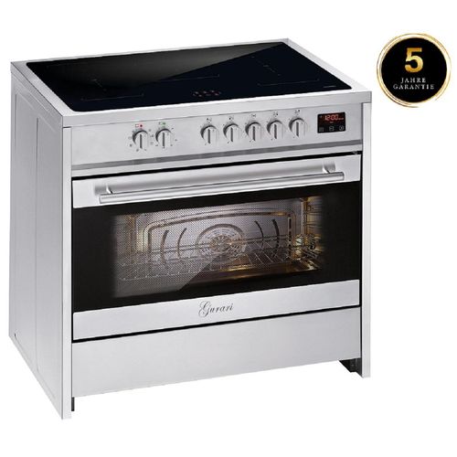 GURARI Induktions-Standherd GCH E 913 X , Induktions Standherd 90 cm/ FLEX ZONE/ Booster/ Range Coocker / 121L/