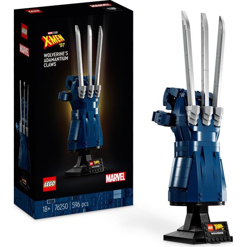 LEGO 76250 Marvel Wolverines Adamantium-Klaue, Set zum Nachbilden eines Handschuh-Modells basierend auf der TV-Serie X-Men ’97, Modellbausatz, Sammler-Geschenk für Männer, Frauen und Superhelden-Fans