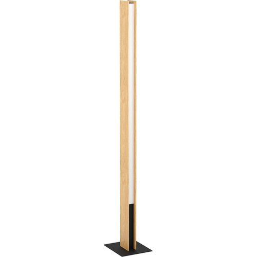 EGLO connect.z Smart-Home LED Stehlampe Anchorena-Z, ZigBee, App und Sprachsteuerung Alexa, CCT, RGB, FSC100HB, dimmbar, Holz Stehleuchte, Lampe