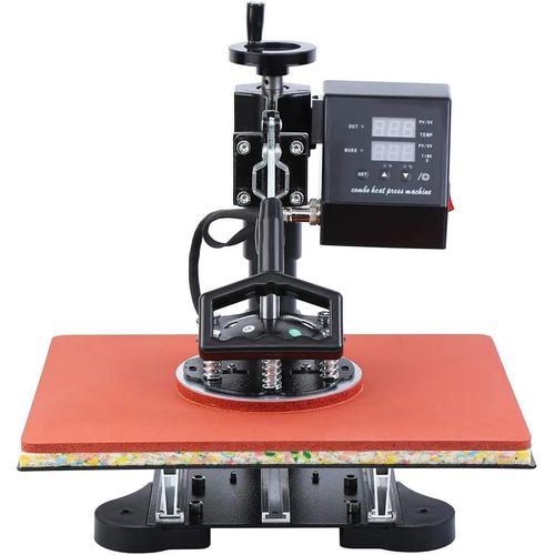 BudgetPers 8 in 1 Transferpresse - 1100W Wärmepresse - Heißpressmaschine - Drucken von Textil bekleidung - 38X38cm