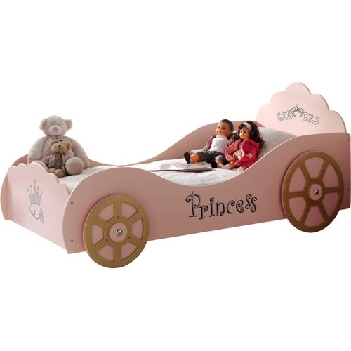 Autobett >Autobett< in Pink aus MDF - 210x90,4x106,8cm (BxHxT)