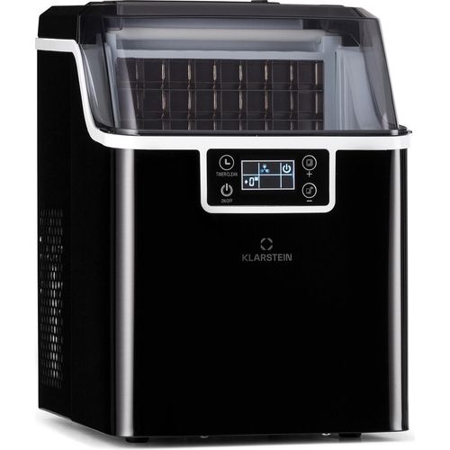 Klarstein Eiswürfelmaschine für Zuhause Camping Gastro, Schnelle Mini Eiswürfelmaschine Klein, Profi Eismaschine für Große Kleine Klare Eiswürfel, Selbstreinigend mit 3,2L Eiswürfelbehälter, 20kg/24h