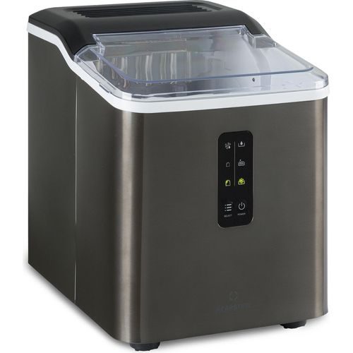 Klarstein Eiswürfelmaschine für Zuhause Camping Gastro, Schnelle Mini Eiswürfelmaschine Klein, Profi Eismaschine für Große Kleine Klare Eiswürfel, Selbstreinigend mit 1,5L Eiswürfelbehälter, 12kg/24h