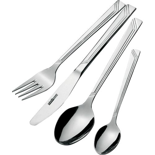 12x Tafelbesteck 'DIANA' 16tlg. Edelstahl Gabeln Messer Löffel 48 Personen Set