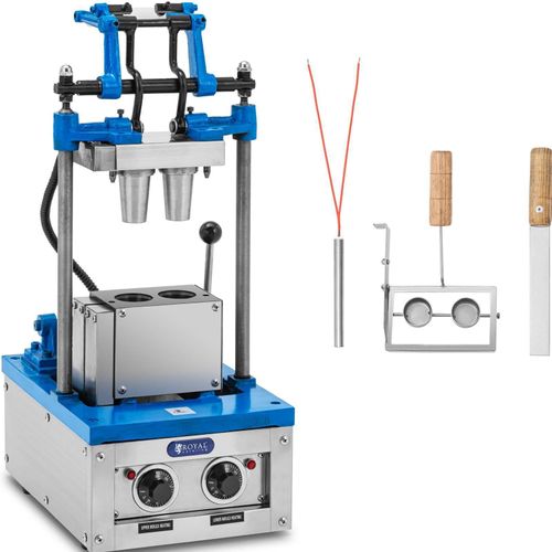Royal Catering Waffeleisen für Eiswaffeln - 50 - 60 Waffeln/h - 55 x 70 mm -