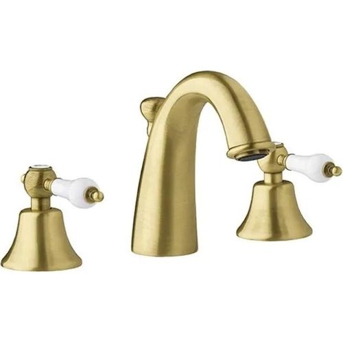 Waschtischarmatur 3-Loch Bronze Retro
