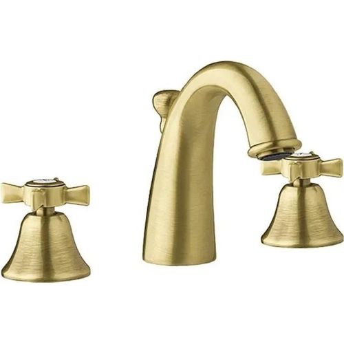 Waschtischarmatur 3-Loch Bronze Retro