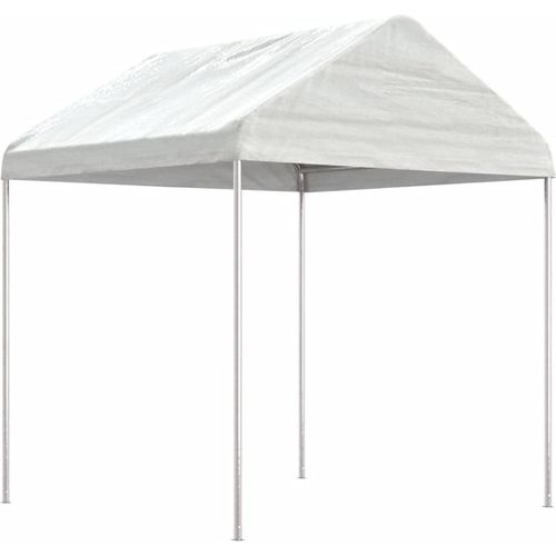 Pavillon mit Dach Weiß 2,28x2,23x2,69 m Polyethylen