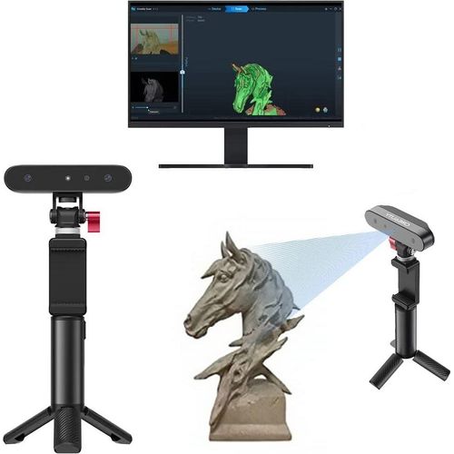 Creality Tragbare 3D Scanner CR Scan Ferret – 30 FPS Scangeschwindigkeit, 0,1 mm Genauigkeit, Dual- und Vollfarbmodus, kompatibel mit Android/PC