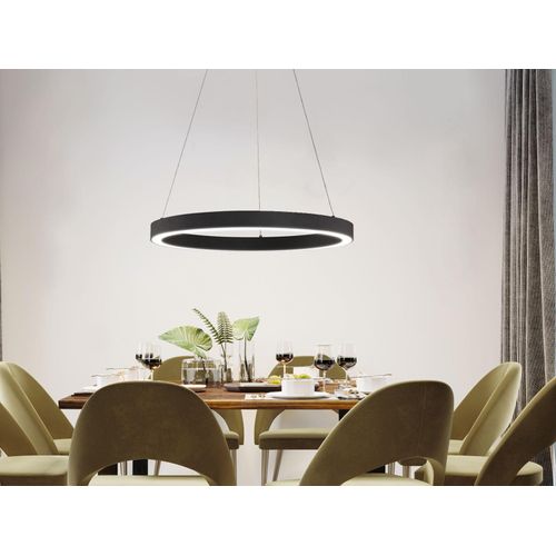 Fischer & Honsel Sirko LED Pendelleuchte 55,3W Tunable white steuerbar dimmbar Acrylglas sandschwarz 61049