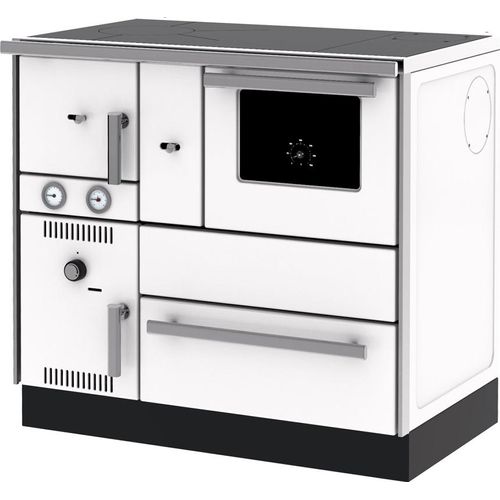 Holzofen (7,44 kW) + Boiler (20,1 kW) Sannover 27 kW Weiß