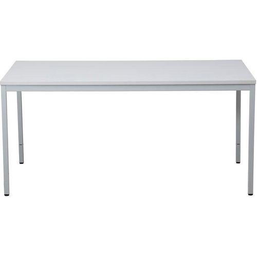 Schreibtisch Bear | HxBxT 75x160x80 cm | Grau | Rechteckig | Quadratfüße | Lackiert
