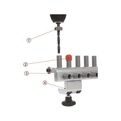 Um Bohrschablone Bohrmaschine zum Rand 132-6