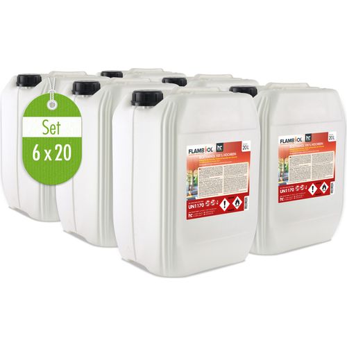 6x 20 L FLAMBIOL® Bioethanol 100% Hochrein