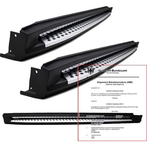 Hyundai Tucson TLE Trittbretter Schweller Aluminium Set +Montagekit ab 2015-2020