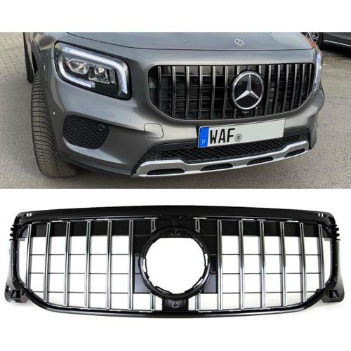 Kühlergrill Chrom Komplett passt für Mercedes GLB-Klasse X247 ab 2019 ohne AMG Line auf Sport-Panamericana GT