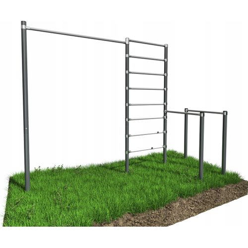 Street Workout Outdoor Kraftstation Klimmzugstange + DIP-Station Pull Up Bar Dip Griffe