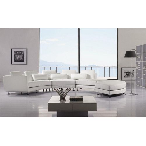 Wohnlandschaft Ecksofa Rund Polster JVmoebel