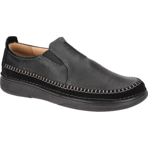 Clarks Slipper Nature5 Walk, Glattleder, Schwarz, Herren