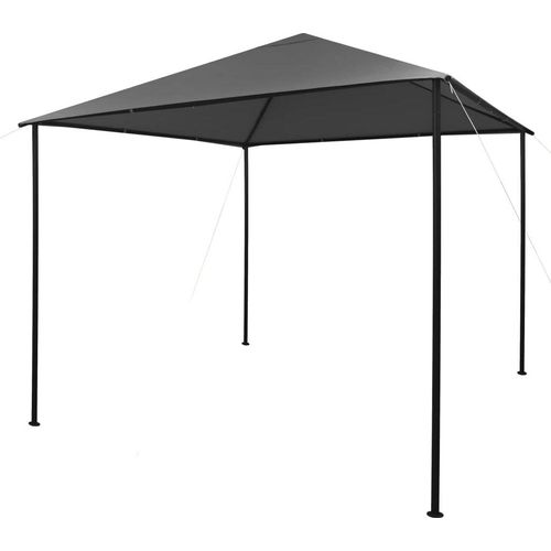 Pavillon 3x3 m Anthrazit Stoff und Stahl 180 g/m²